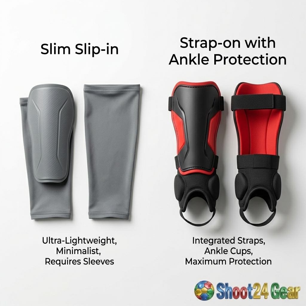 Football Shin Guards - Slip-In and Strap Designs - Featured Image