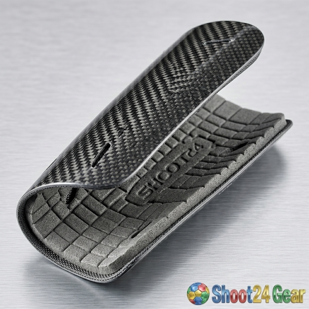 Football Shin Guards - Slip-In and Strap Designs - Additional View