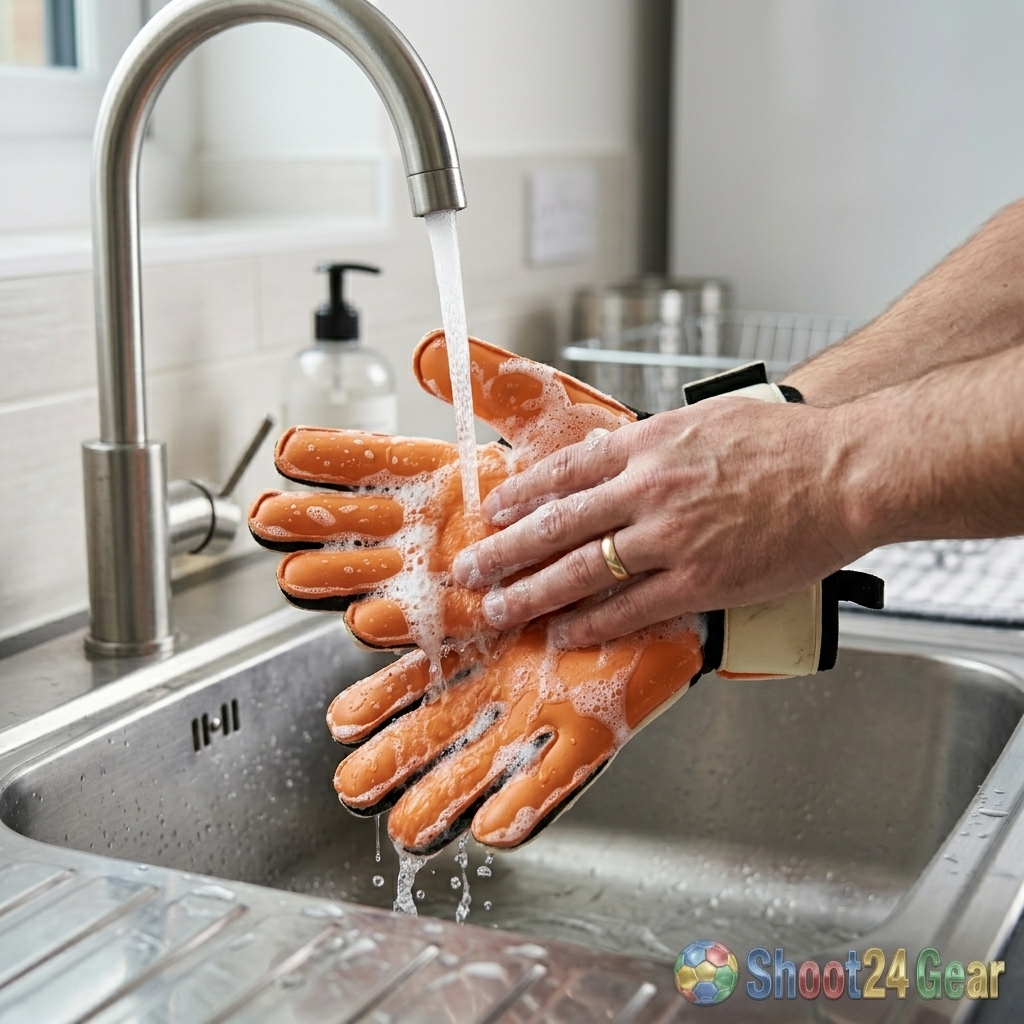 Goalkeeper Glove Care - Washing and Drying Methods - Featured Image