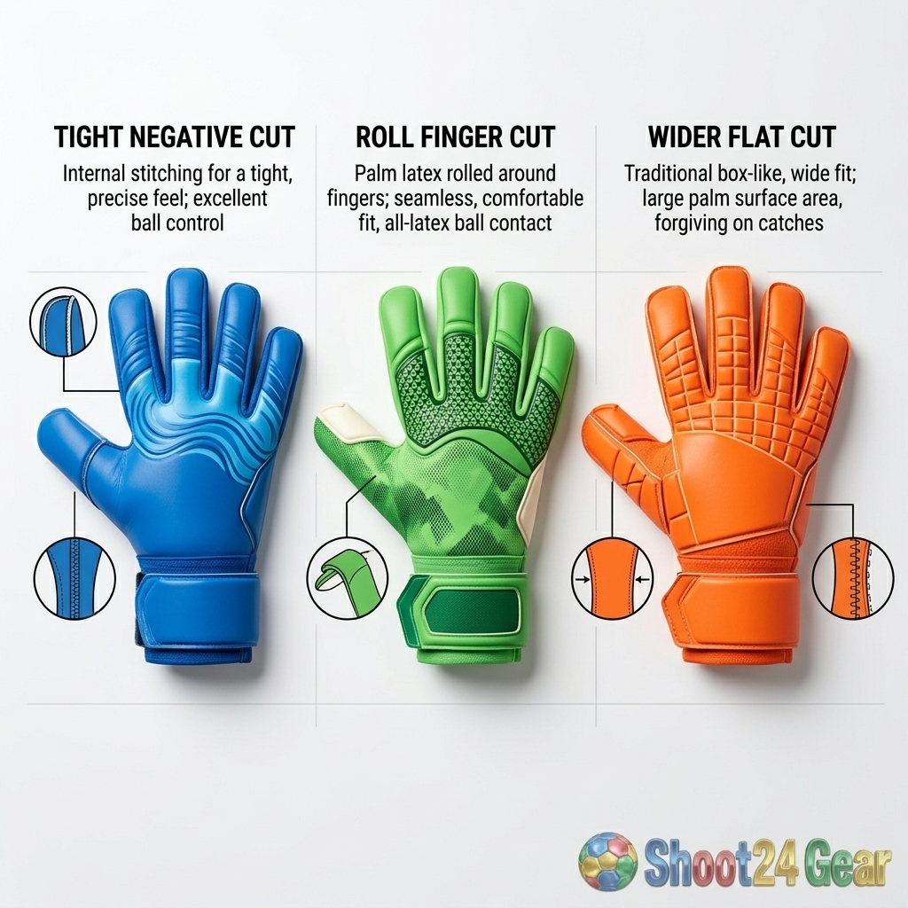 Goalkeeper Glove Cuts - Negative Roll and Flat Designs - Featured Image