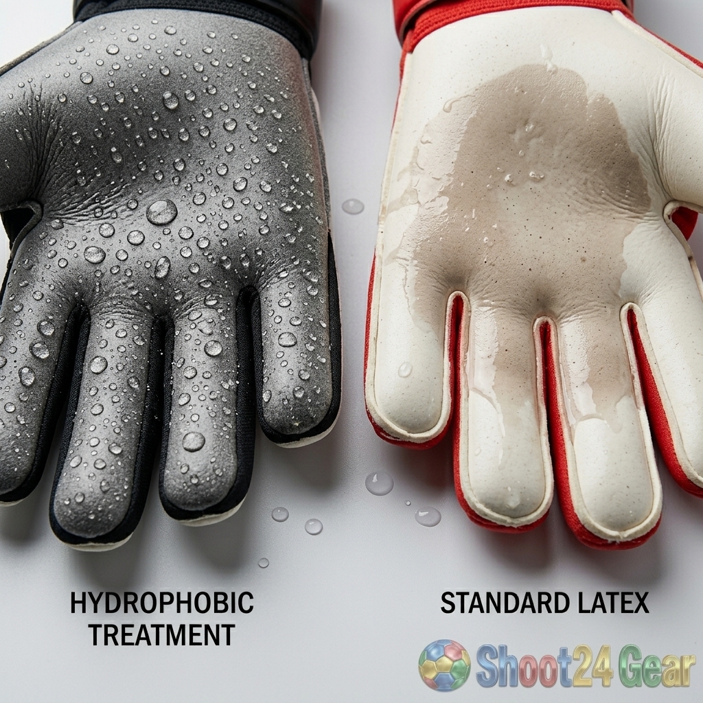 Wet Weather Goalkeeper Gloves - Rain Grip Overview - Additional View